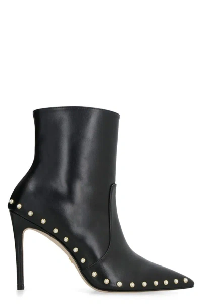 STUART WEITZMAN STUART WEITZMAN STUART LEATHER POINTY-TOE ANKLE BOOTS