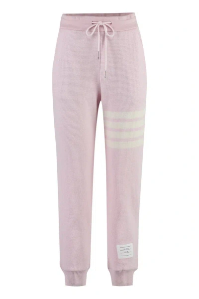 Thom Browne Drawstring Waist Track Pants In Pink