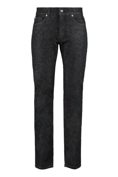 Versace 5-pocket Slim Fit Jeans In Black