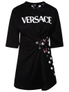 VERSACE VERSACE BLACK COTTON BLEND T-SHIRT