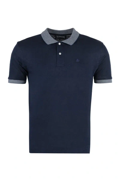 Vilebrequin Short Sleeve Polo Shirt In Blue