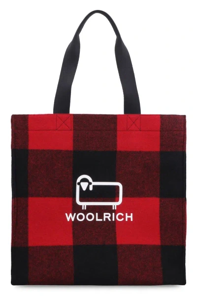 Woolrich Logo Detail Tote Bag In Multicolor