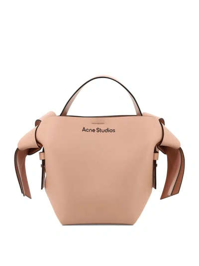 Acne Studios Musubi Micro Leather Handbag In Pink