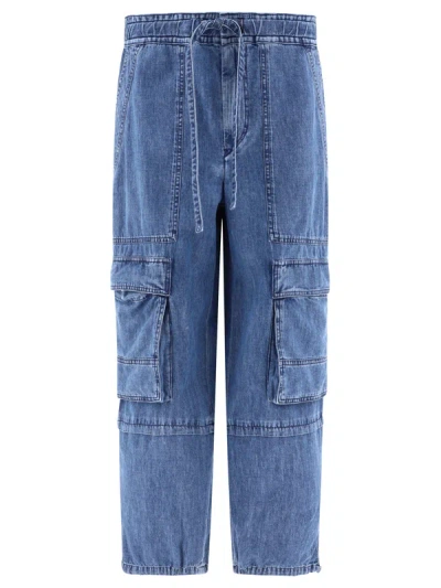 Isabel Marant Ivy Cargo Pants In Navy