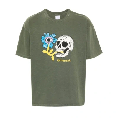 Alchemist Graphic-print Cotton T-shirt In Green