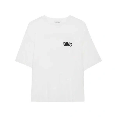Anine Bing T-shirt Mit Louis Hollywood-print In White