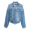 Egonlab Ripped-detail Denim Jacket In Blue
