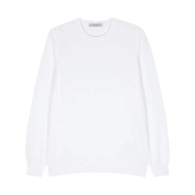 Fileria Long-sleeve Cotton Jumper In 中性色