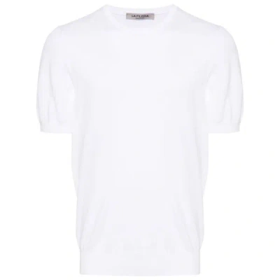 Fileria Short-sleeve Knitted Jumper In White