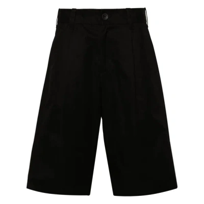 Herno Pleat-detail Tailored Shorts In Black