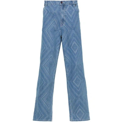 Honor The Gift Diamond Loose-fit Jeans In Blue