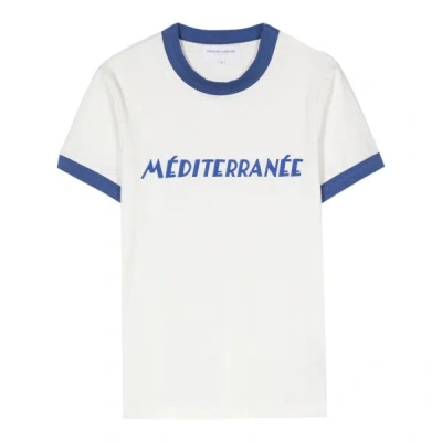 Maison Labiche Méditerranée Monterlant T恤 In White