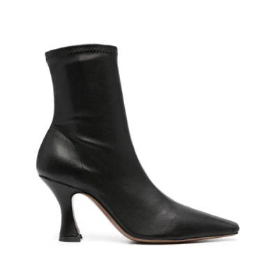 Neous Ran 85mm Leather Ankle Boots In Black