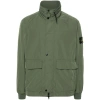 Stone Island Compass-badge Twill Jacket In Green