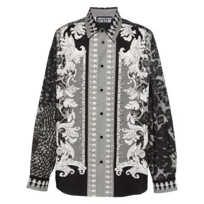 Versace Jeans Couture Printed Shirt In White