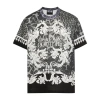 Versace Jeans Couture Graphic Animal Print Crew Neck T-shirt In Grey