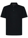 Brioni Short-sleeve Polo Shirt In Nero