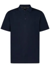 Brioni Piquet Polo Shirt In Blue