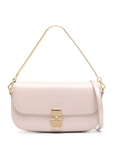 Apc A.p.c. Clutch Grace Chaine Bags In Nude & Neutrals