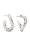 Isabel Marant Links Sculpted-hoop Earrings In 08si Silver