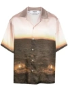 MSGM MSGM GRAPHIC PRINT SHIRT CLOTHING