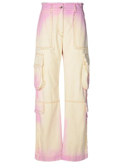 Msgm Jeans Cargo Tie Dye In Lilla