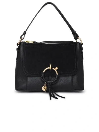 SEE BY CHLOÉ SEE BY CHLOÉ BLACK LEATHER SMALL JOAN BAG