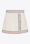 Gucci Women Linen Blend Skirt In Beige