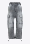 GIVENCHY ARCHED WASHED CARGO JEANS
