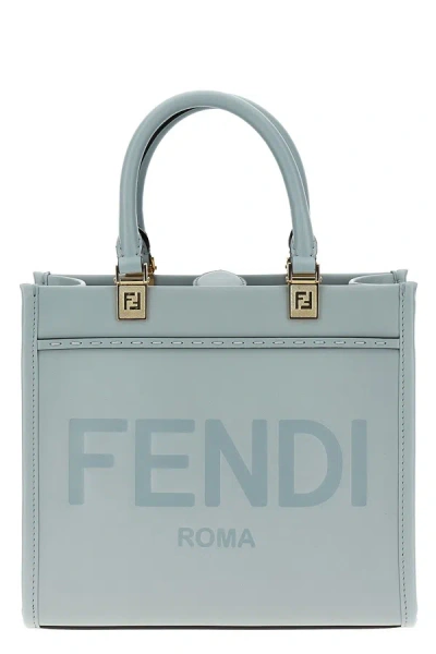 Fendi Women 'sunshine Small' Shopping Bag In Blue