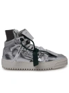 OFF-WHITE OFF-WHITE WOMAN OFF-WHITE OFF COURT 3.0 SNEAKERS IN SILVER LAMINATED LEATHER BLEND