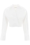 CLOSED CLOSED CROSSED CROPPED SHIRT WITH