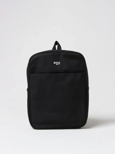 Bosswear Kids' Logo-print Backpack In Black