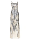 Elisabetta Franchi Red Carpet Dresses Silver In Silver