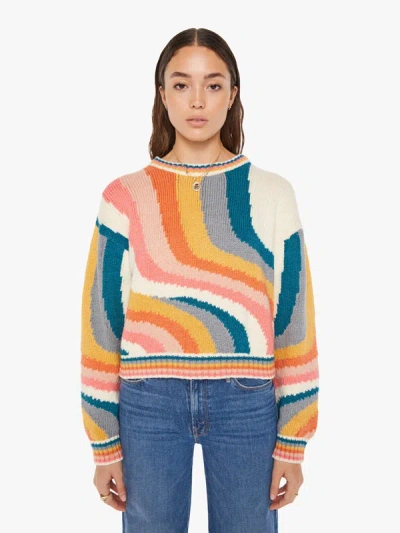 Mother The Itsy Crop Jumper Hypnotize Me Sweater In Multi - Size Medium