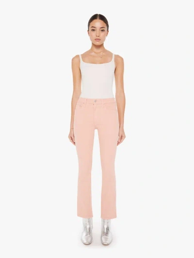 MOTHER THE INSIDER HOVER PEACH PARFAIT JEANS IN ORANGE - SIZE 33