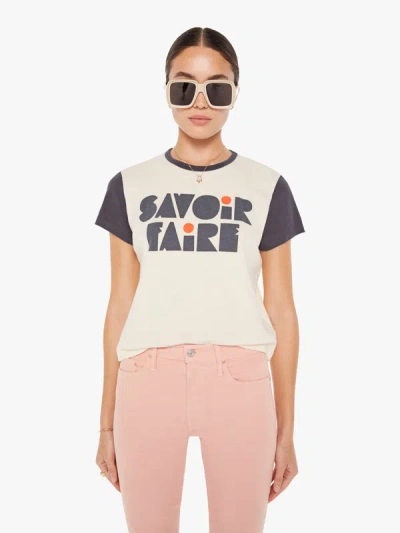 Mother The Goodie Goodie Ringer Tee In Saviore Fare