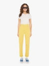 MOTHER THE TUNE UP BONA FIDE HOVER PRIMROSE PANTS IN YELLOW - SIZE 33
