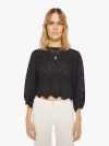 NATALIE MARTIN LISA TOP GERANIUM MIDNIGHT SWEATER IN BLACK - SIZE X-LARGE