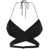 Alex Perry Hudson Cut-out Wraparound Top In Black