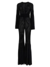 Antonino Valenti Desiree Ribbed Flared-design Jumpsuit In Black