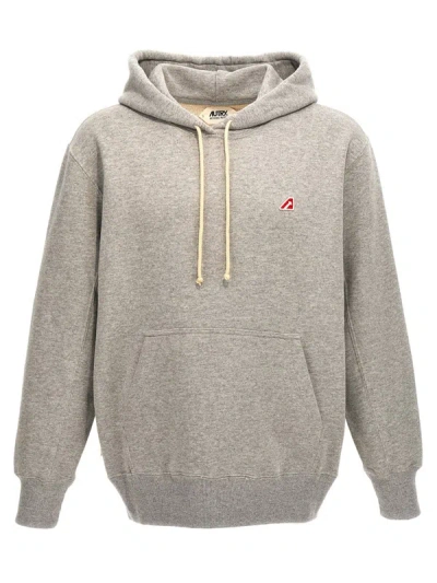 Autry Hoodie Patch Logo In Gray