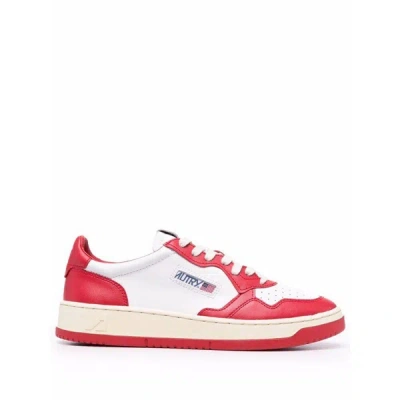 Autry Sneakers In White/red