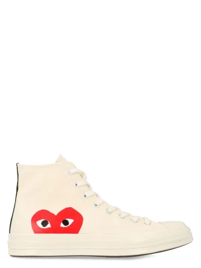 Comme Des Garçons Play Off-white Converse Edition Half Heart Chuck 70 High Sneakers