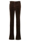 Dolce & Gabbana Women's Bell-bottom Corduroy Pants In Brown