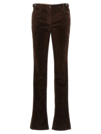 Dolce & Gabbana Corduroy Pants In Brown