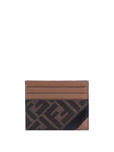 Fendi Card Holder In Brown