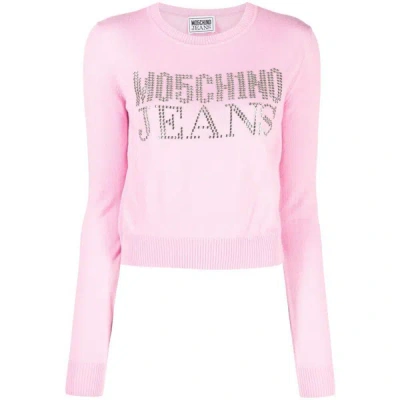 Moschino Jeans Sweaters In Pink