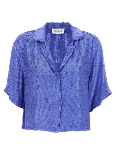 P.a.r.o.s.h. Sequin Shirt In Purple