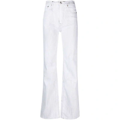 R13 Jeans In White/grey